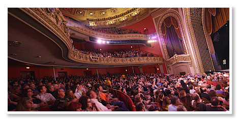 Audience at Pabst Theatre in Milwaukee for Lewis Black's 