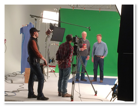 Fresh Coast Productions RDI Stages green screen studio with lighting and talent
